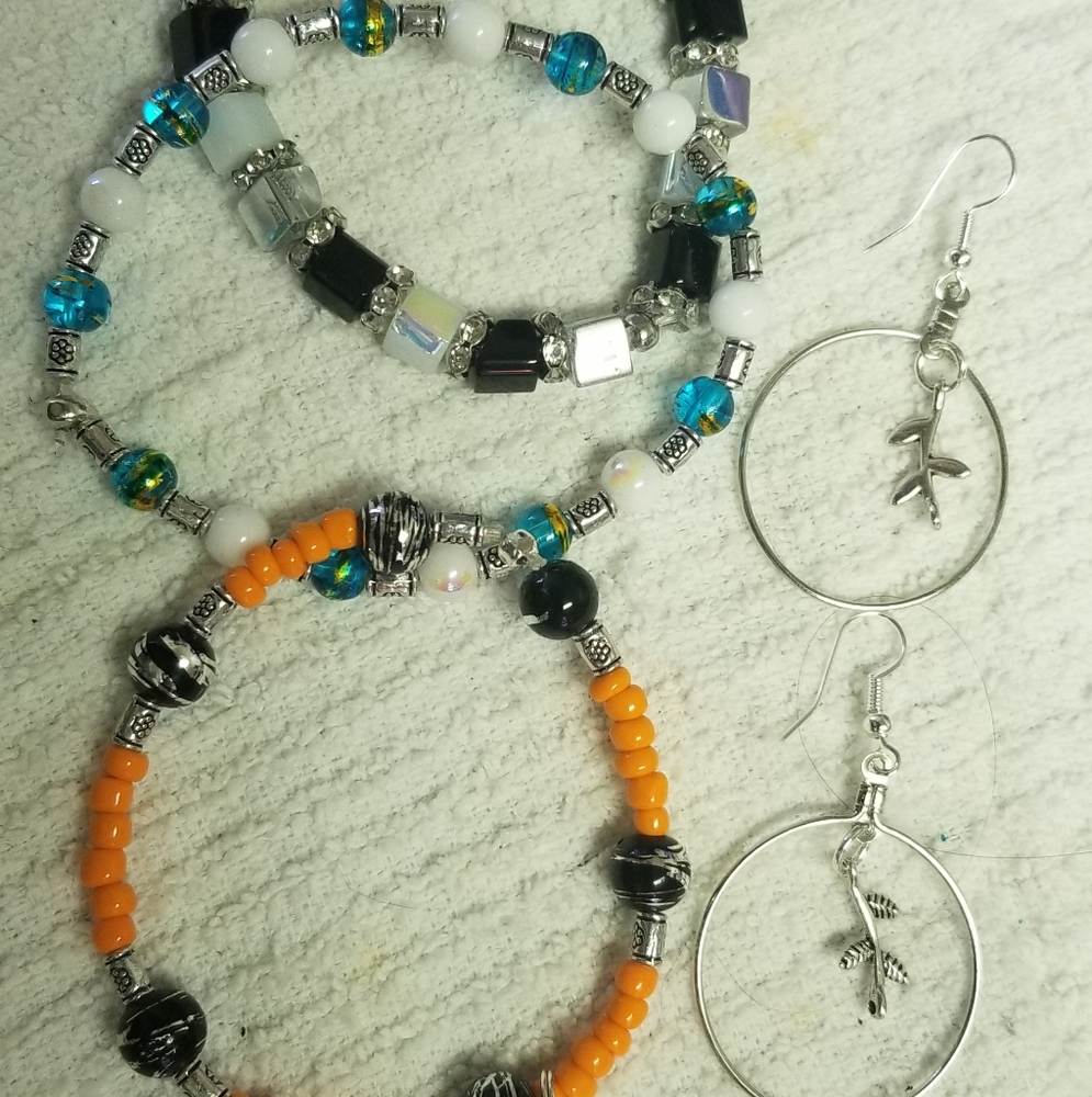Glass beaded jewelry